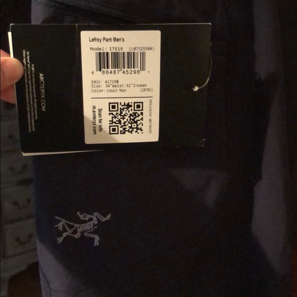 NWT Arcteryx Lefroy navy pants